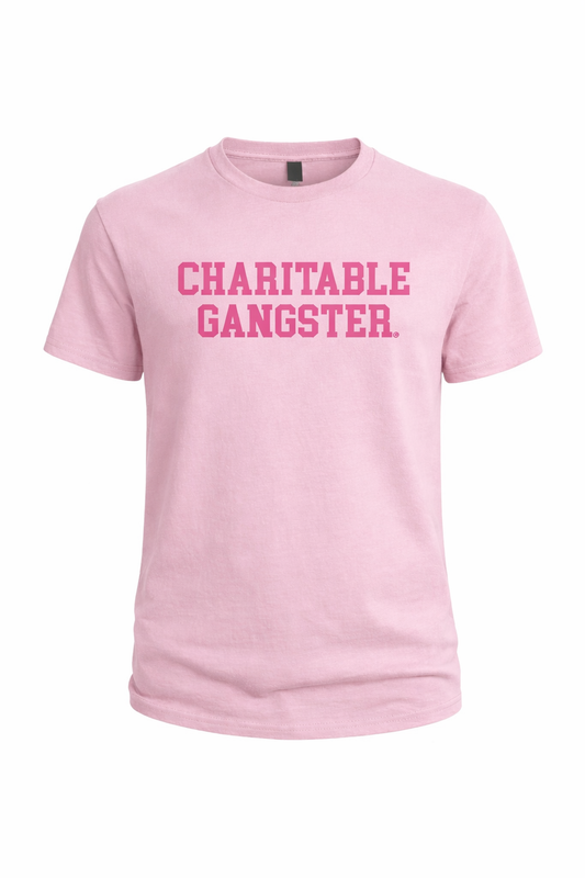 Pink Charitable Gangster Tee