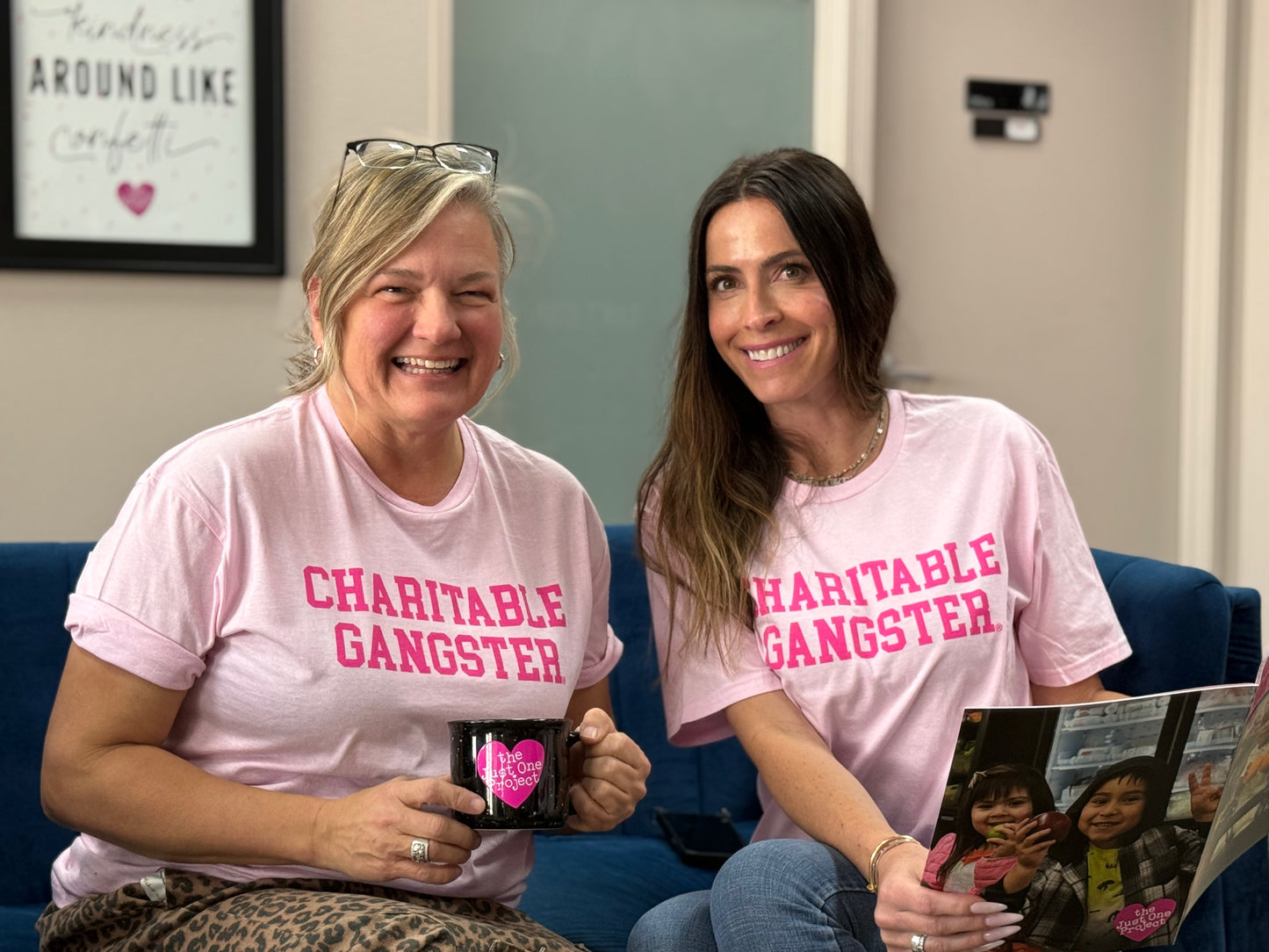 Pink Charitable Gangster Tee